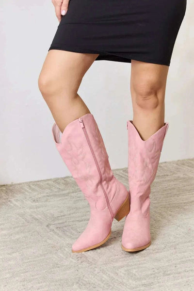 Forever Link Knee High Cowboy Boots - GlowUp Garments