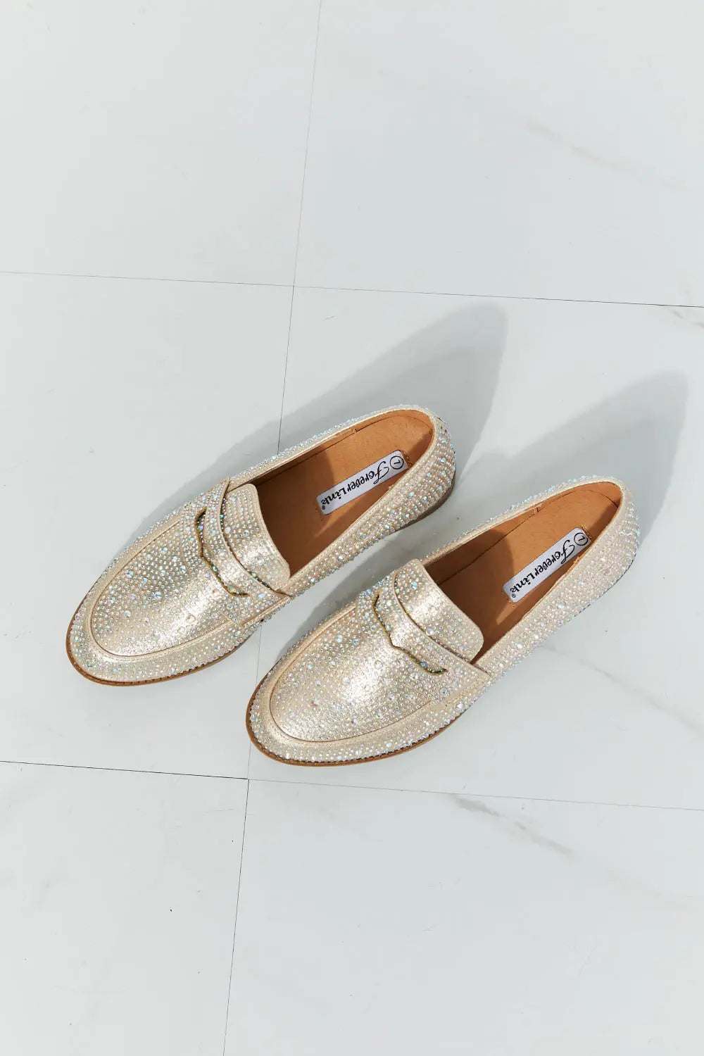 Forever Link Make It Shine Rhinestone Loafers - GlowUp Garments