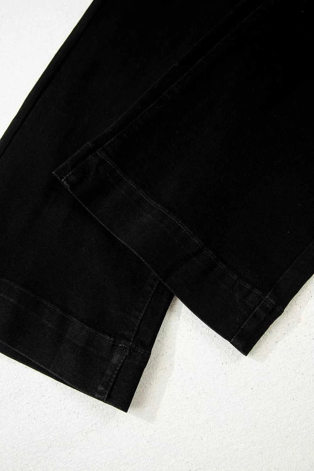 2-Button High Waist Flared Bottom Jeans - GlowUp Garments