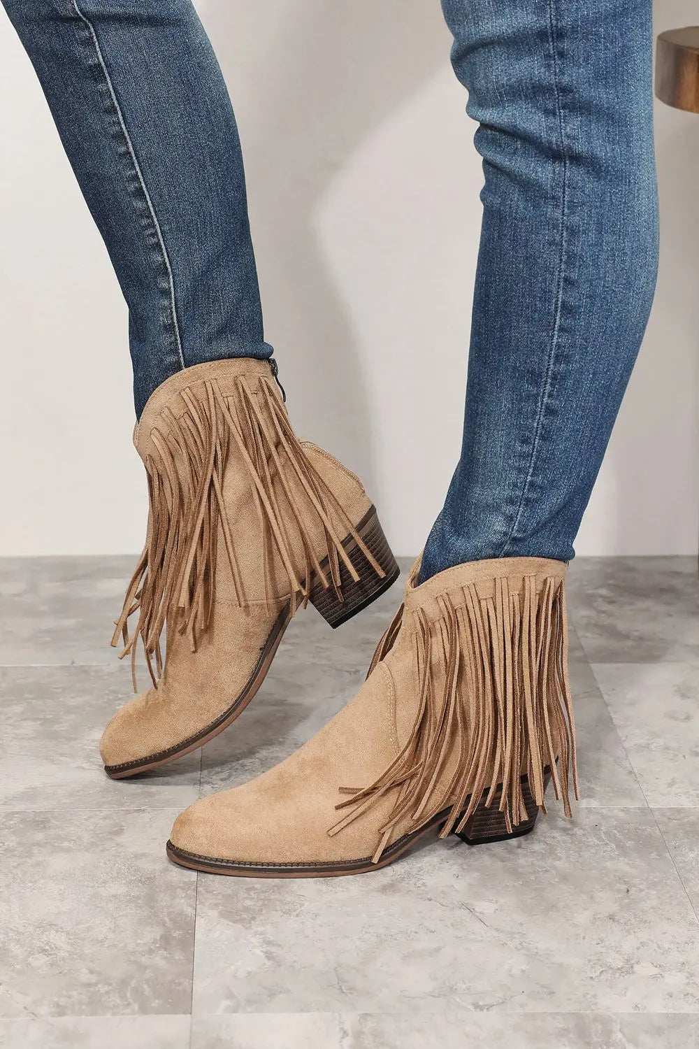 Legend Women's Fringe Cowboy Western Ankle Boots - GlowUp Garments
