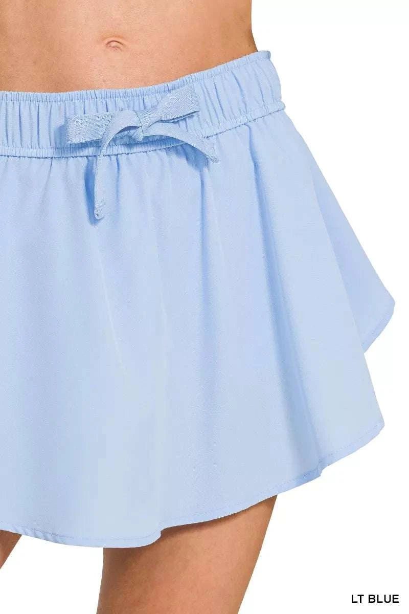 Soft Woven Active Skorts with Pockets - GlowUp Garments