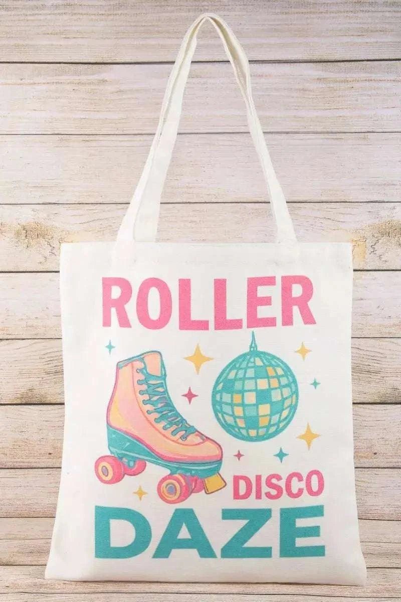 Roller Disco Daze Tote Bag - GlowUp Garments