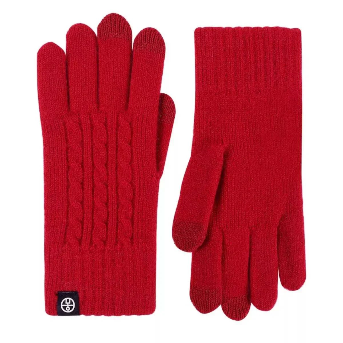 Cable Knit Touchscreen Gloves - GlowUp Garments