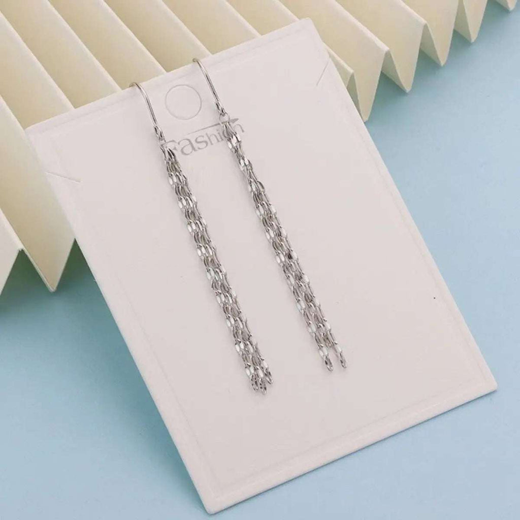 925 Sterling Silver Threader Earrings - GlowUp Garments