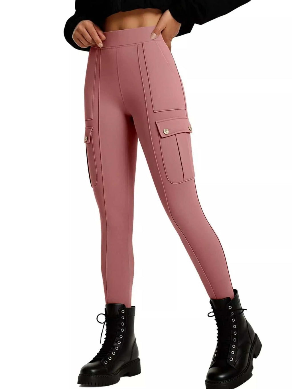 High Waist Active Pants - GlowUp Garments