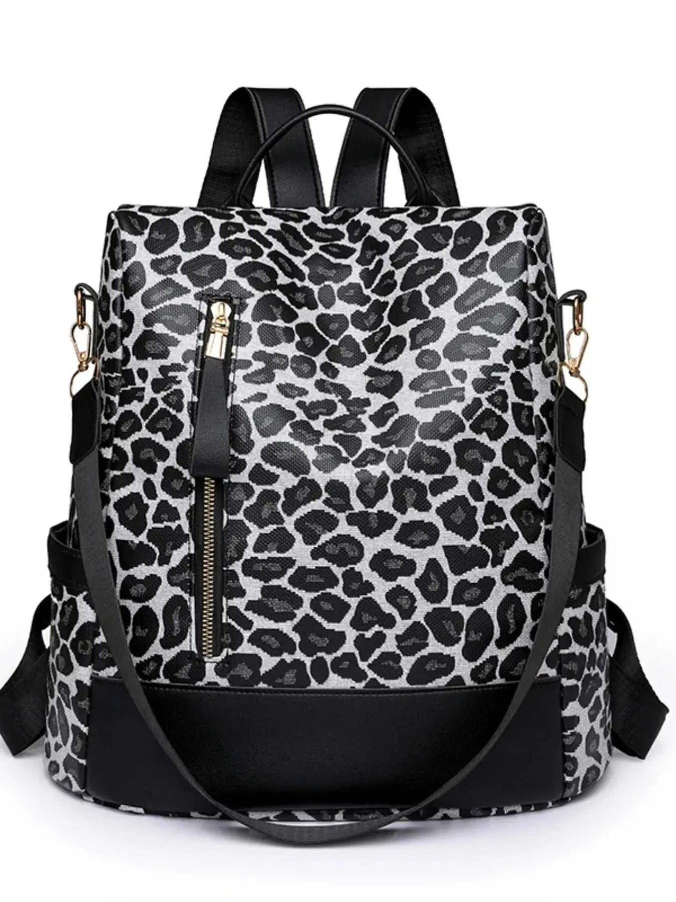 Leopard Print Backpack Bag - GlowUp Garments