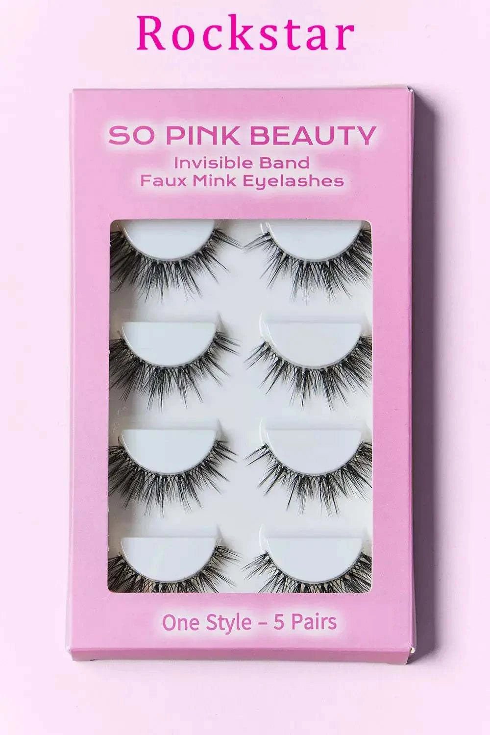 Faux Mink Eyelashes 5 Pairs - GlowUp Garments