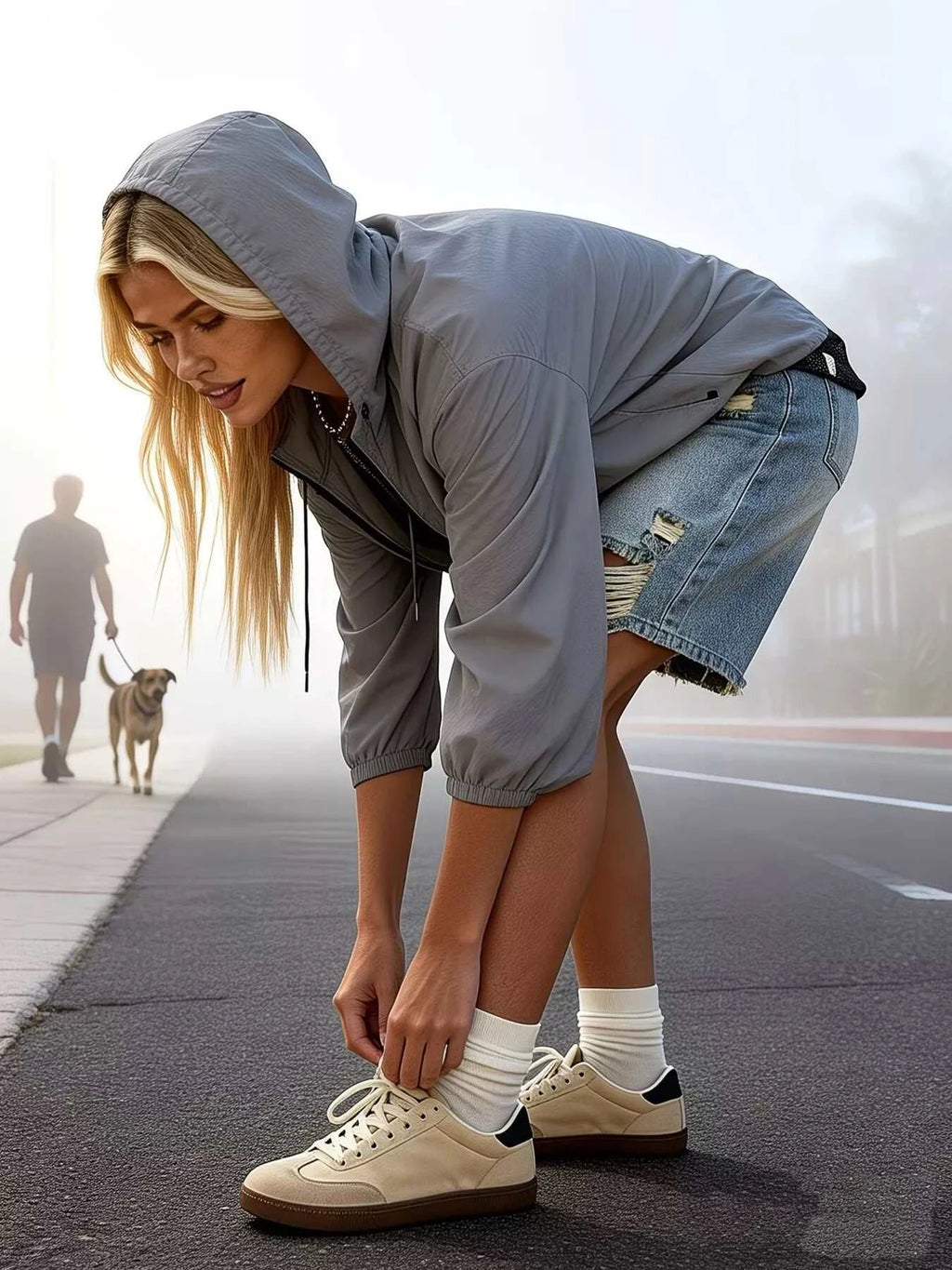 Distressed Denim Shorts - GlowUp Garments