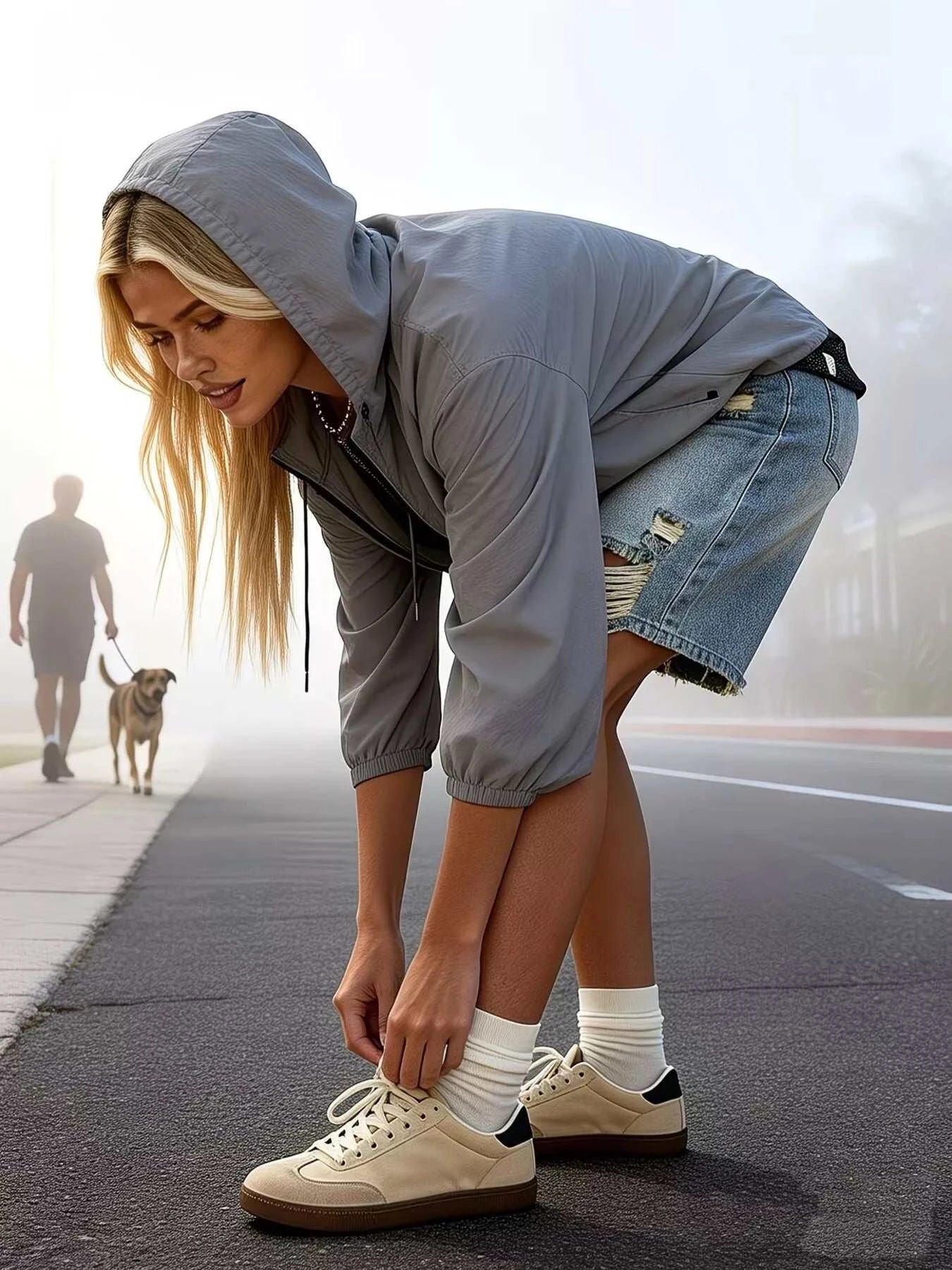 Distressed Denim Shorts - GlowUp Garments