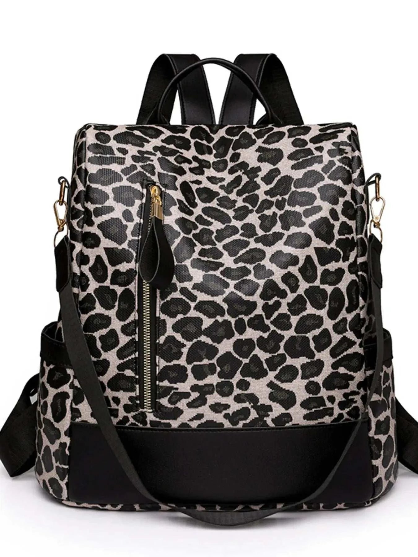 Leopard Print Backpack Bag - GlowUp Garments