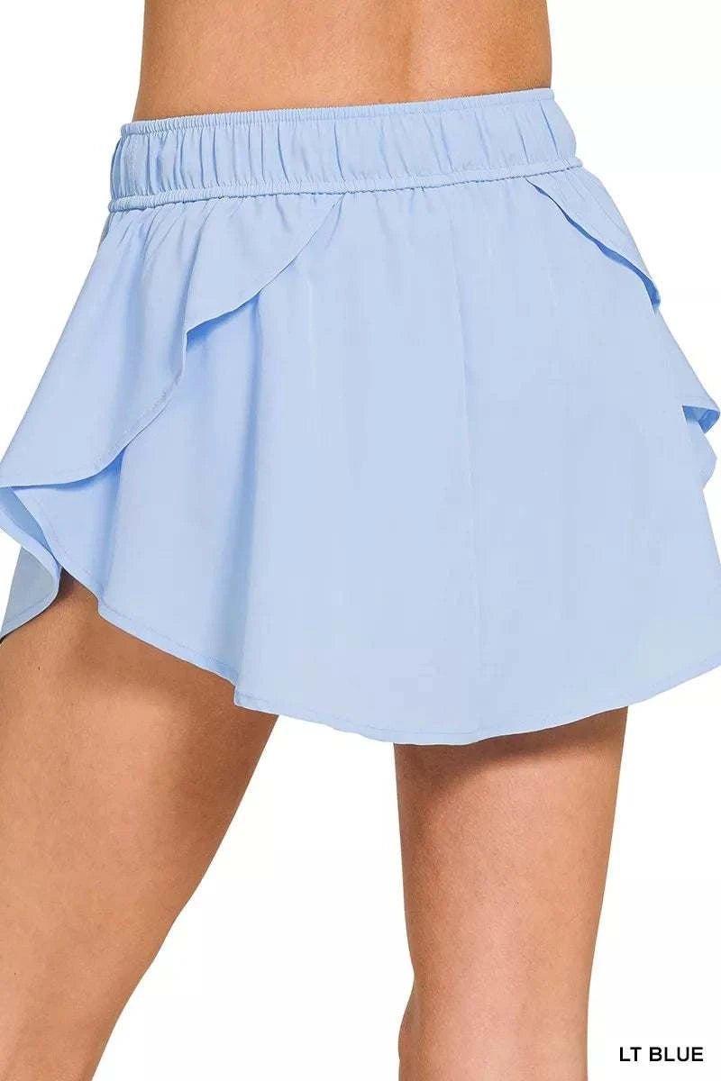 Soft Woven Active Skorts with Pockets - GlowUp Garments