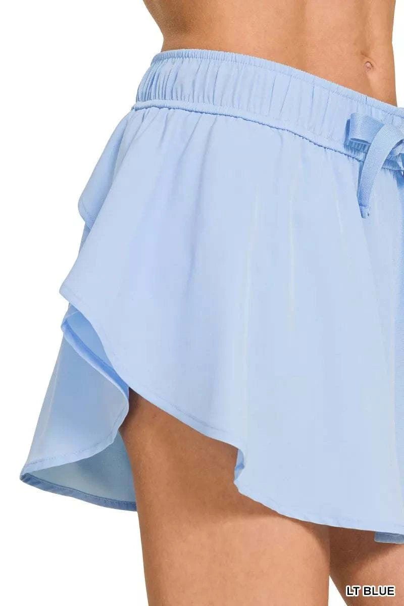 Soft Woven Active Skorts with Pockets - GlowUp Garments