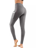 High-Waisted Active Leggings with Pocket - GlowUp Garments
