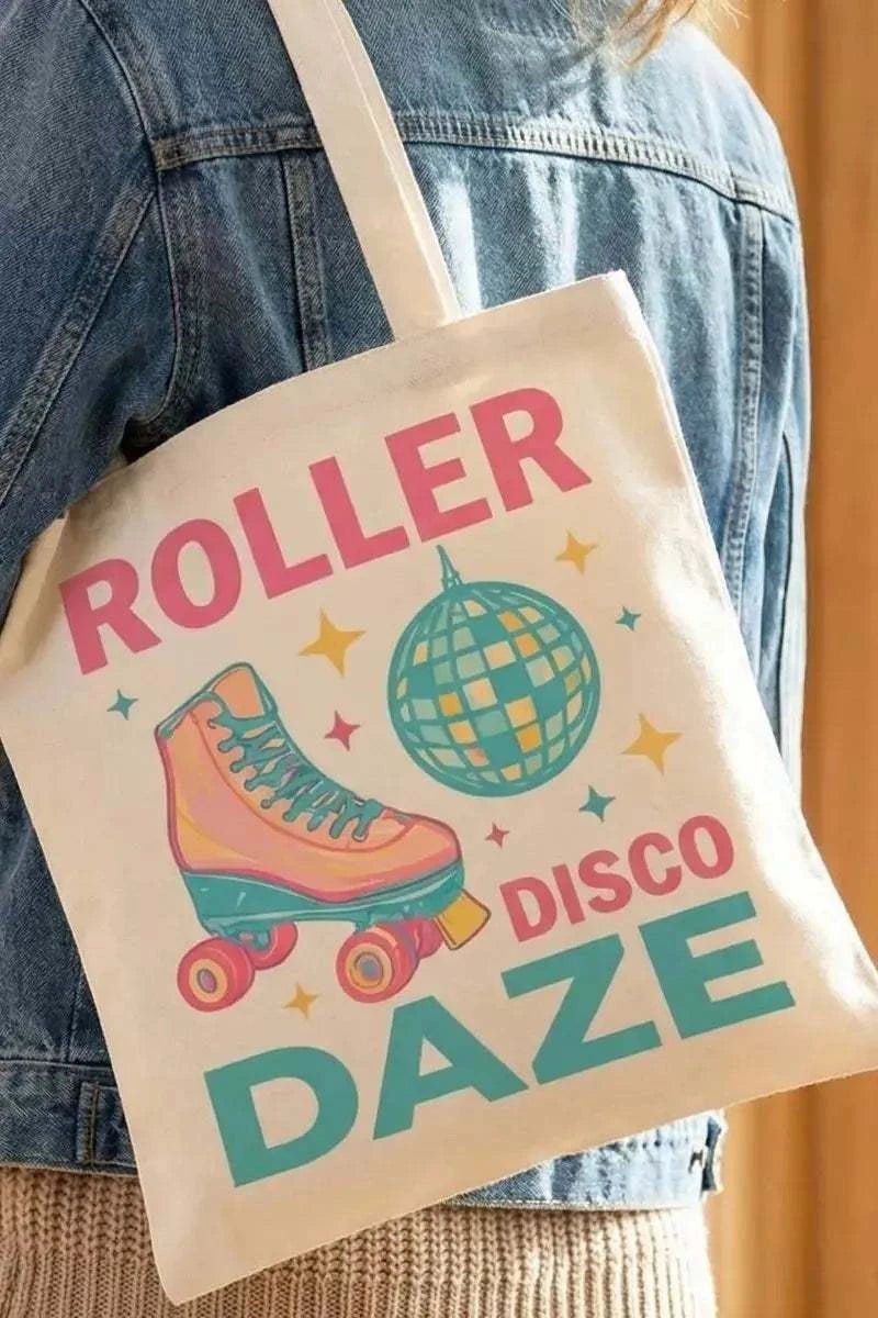 Roller Disco Daze Tote Bag - GlowUp Garments