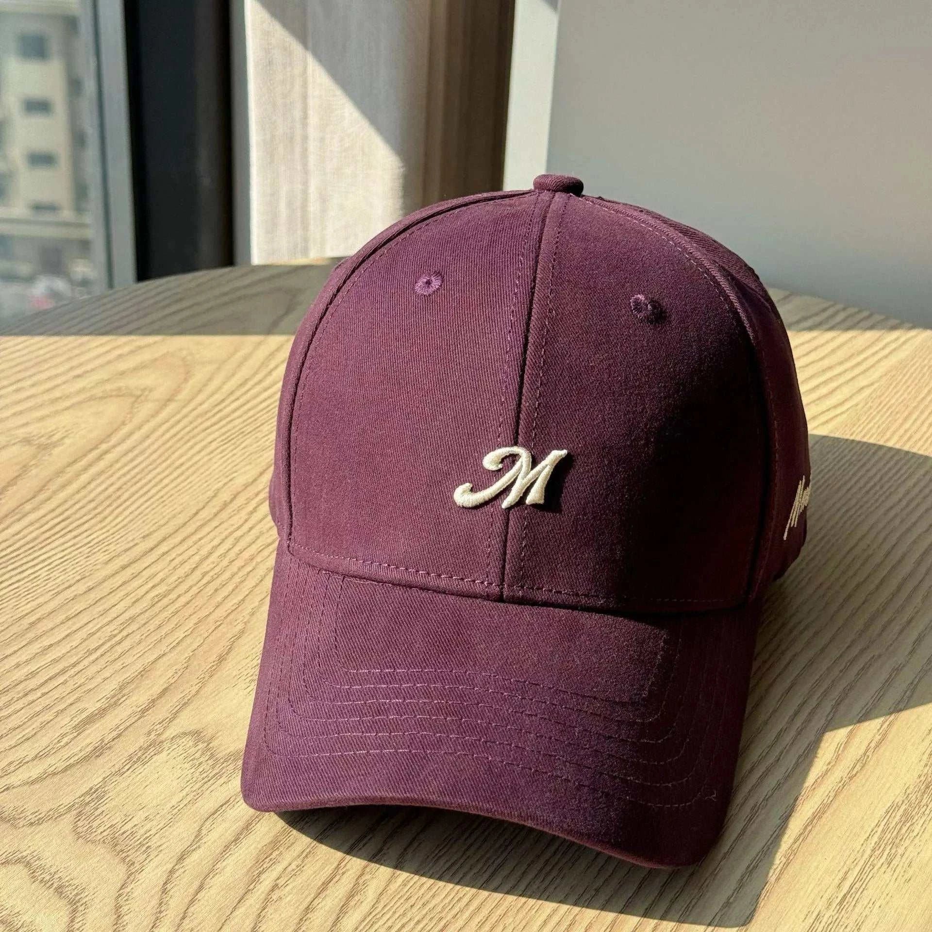 Embroidered Letter Baseball Cap - GlowUp Garments