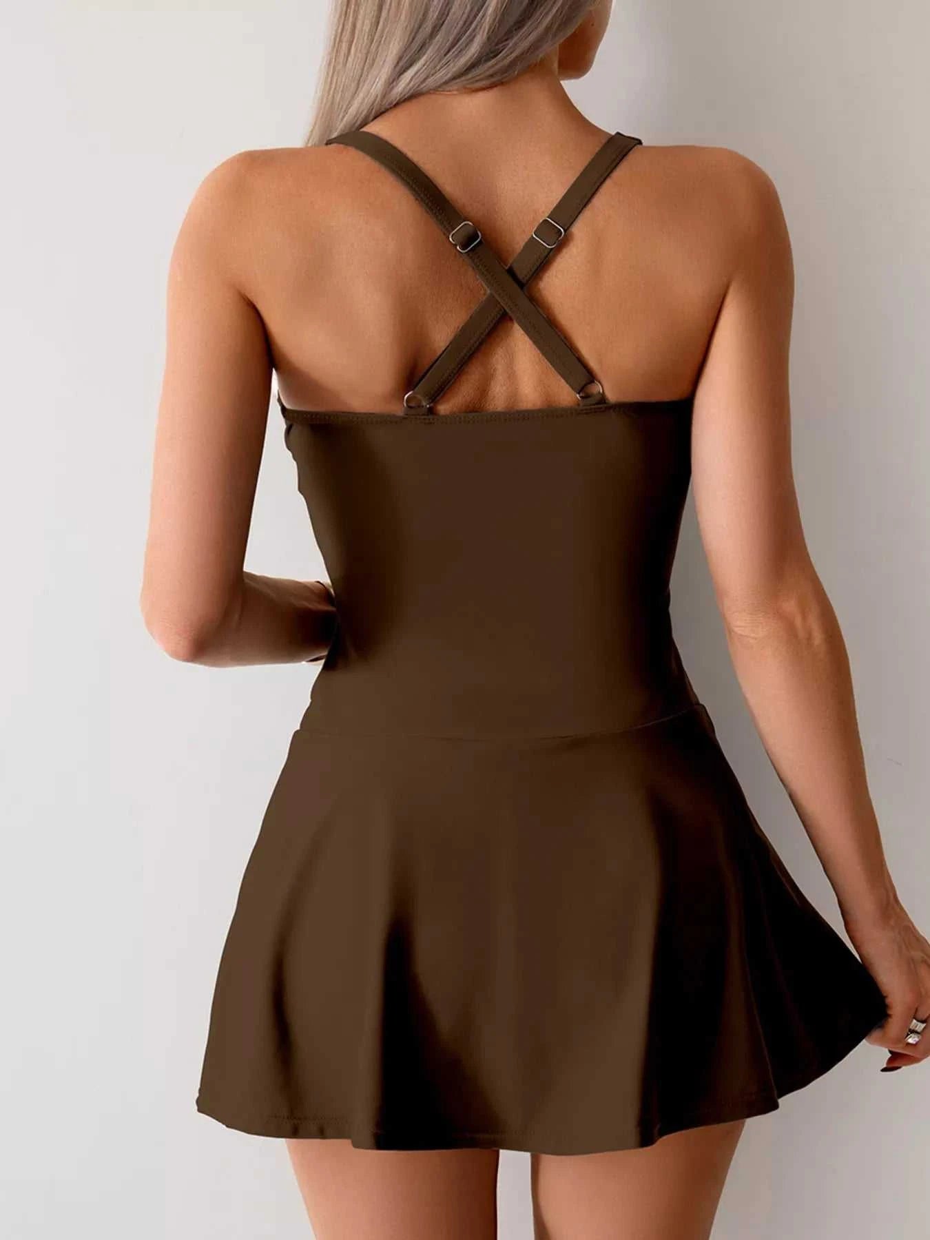 Twist Front One-Piece Swimsuit - GlowUp Garments