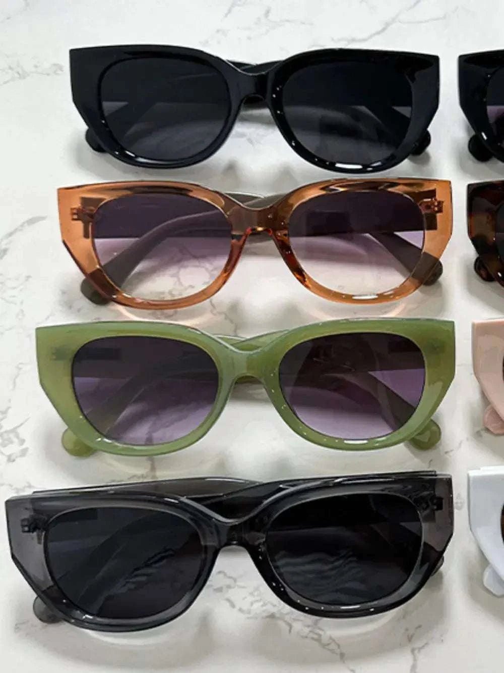 Cat Eye Polycarbonate Frame Sunglasses - GlowUp Garments