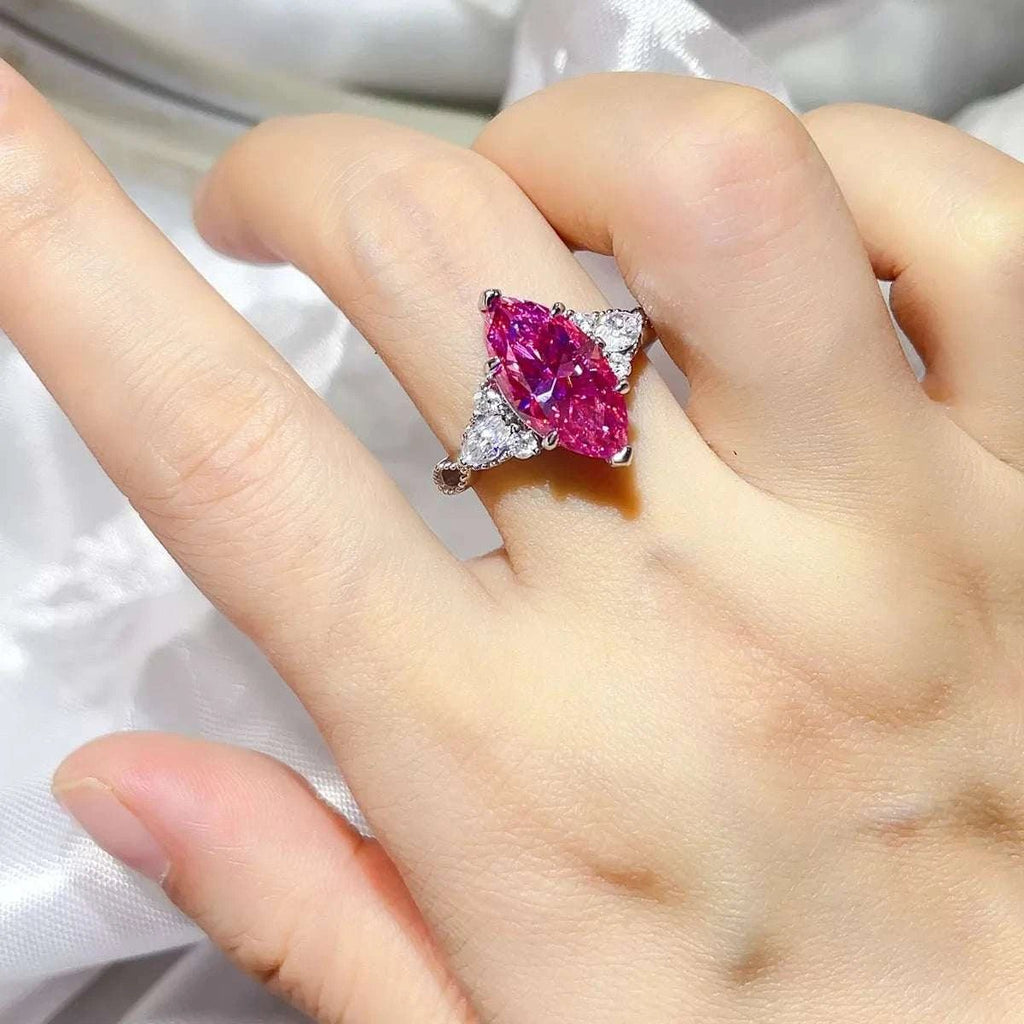 5 Carat Moissanite 925 Sterling Silver Ring - GlowUp Garments