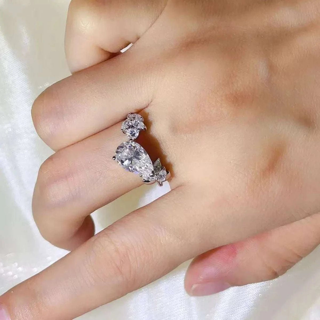 3 Carat Moissanite 925 Sterling Silver Ring - GlowUp Garments