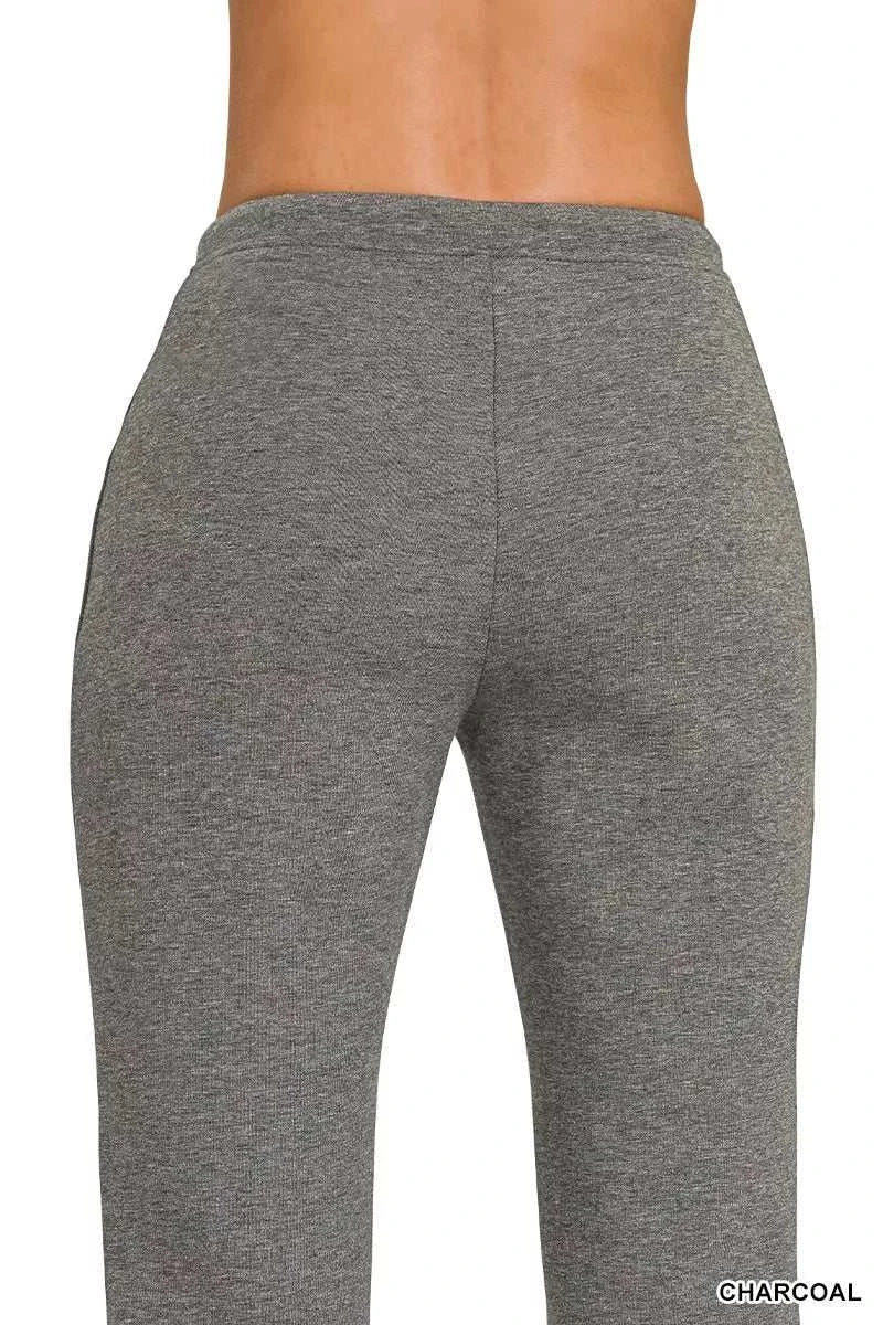Drawstring Scuba Stretch Pintuck Pants - GlowUp Garments