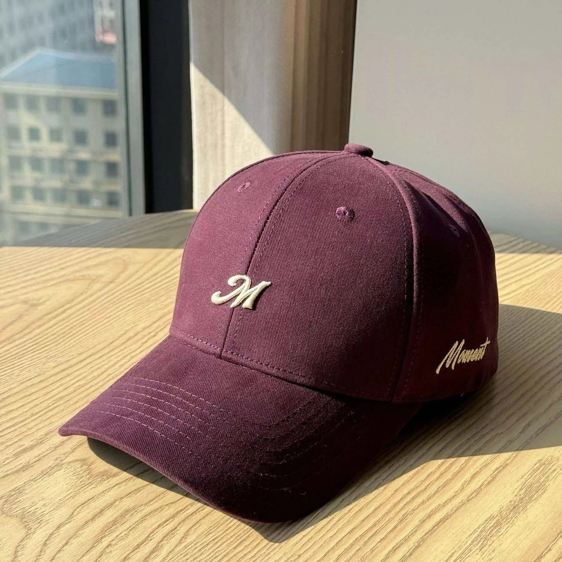 Embroidered Letter Baseball Cap - GlowUp Garments