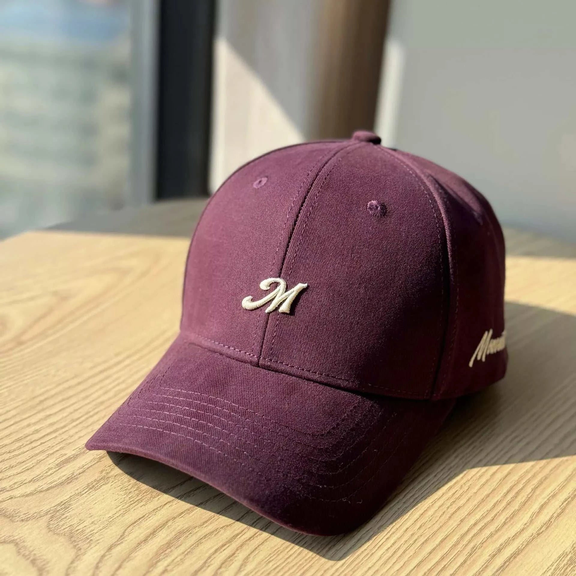 Embroidered Letter Baseball Cap - GlowUp Garments
