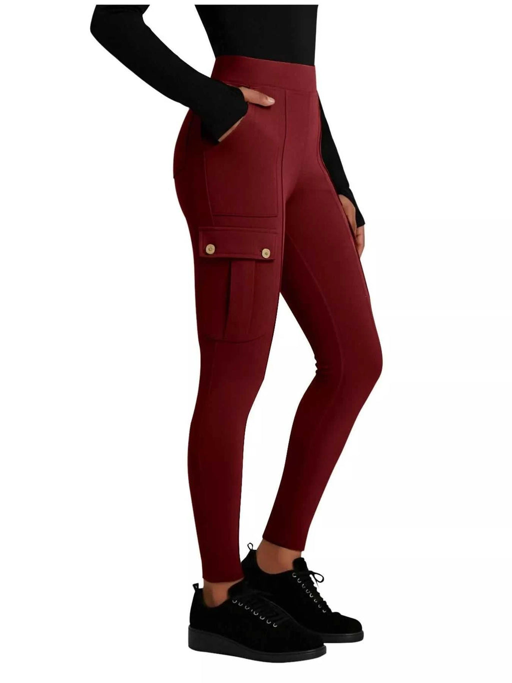 High Waist Active Pants - GlowUp Garments