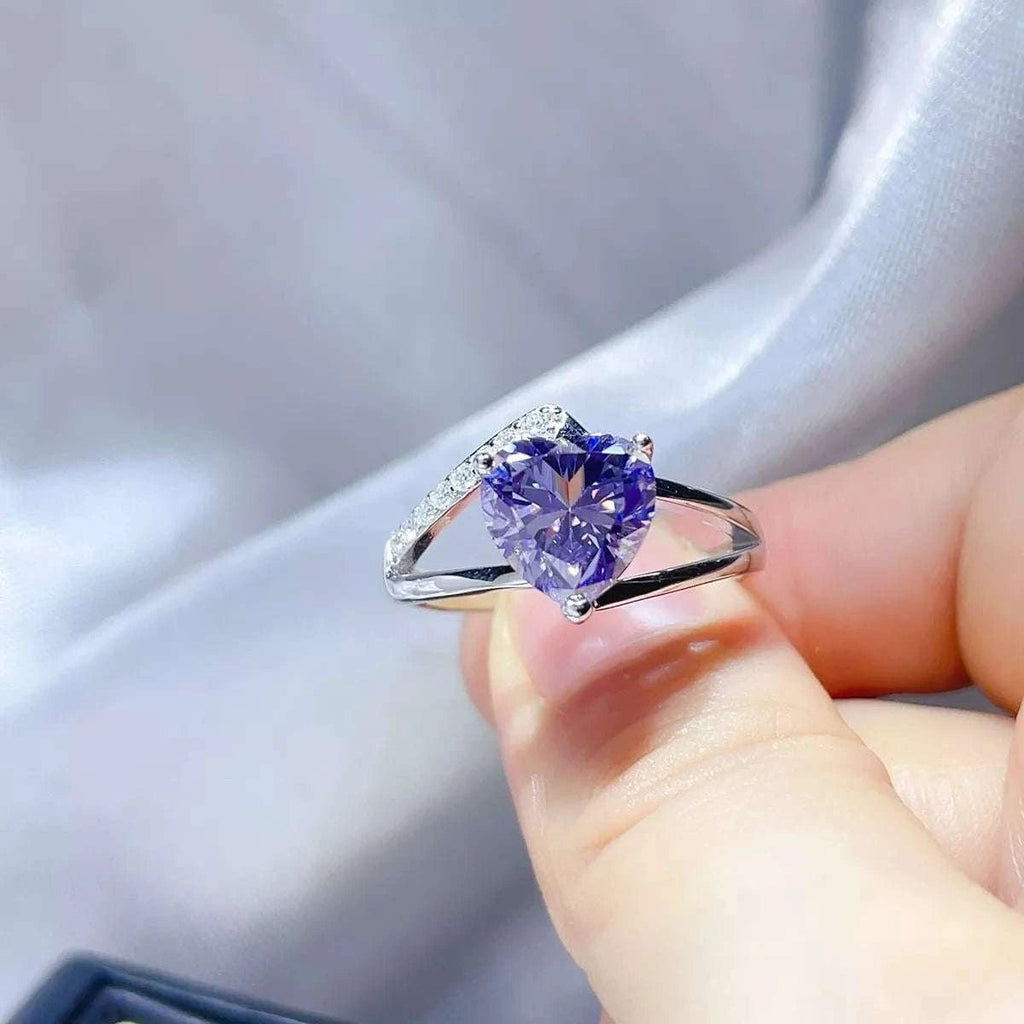 3 Carat 925 Sterling Silver Moissanite Ring - GlowUp Garments