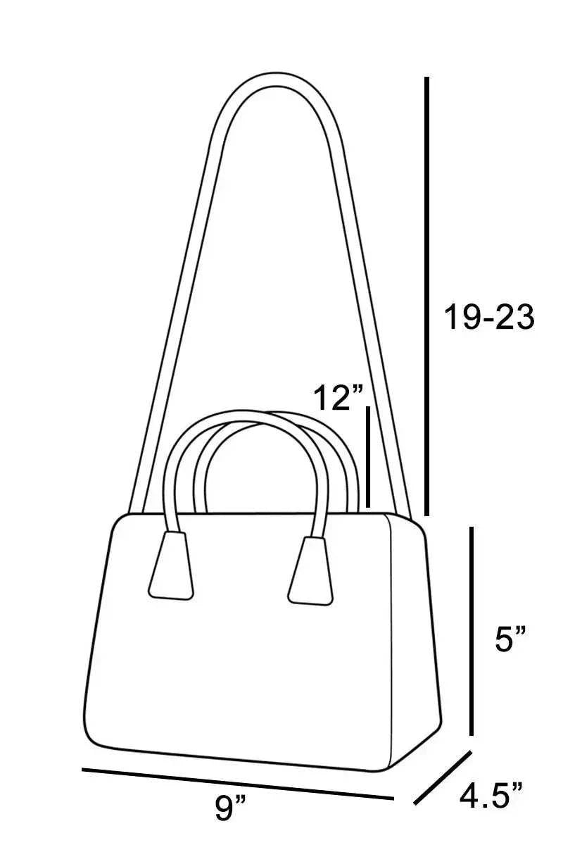 Heart And Tassel Accent Suede Shoulder Bag - GlowUp Garments