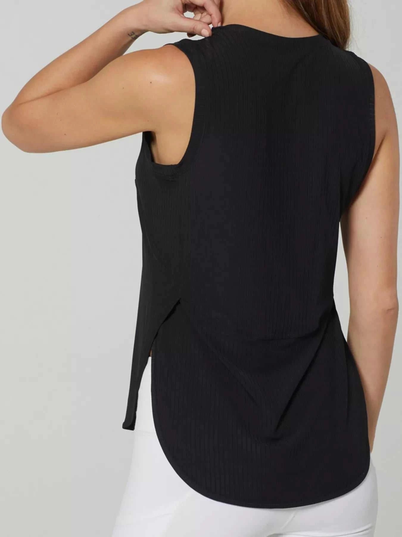 Lightweight Ribbed Active Tank - GlowUp Garments