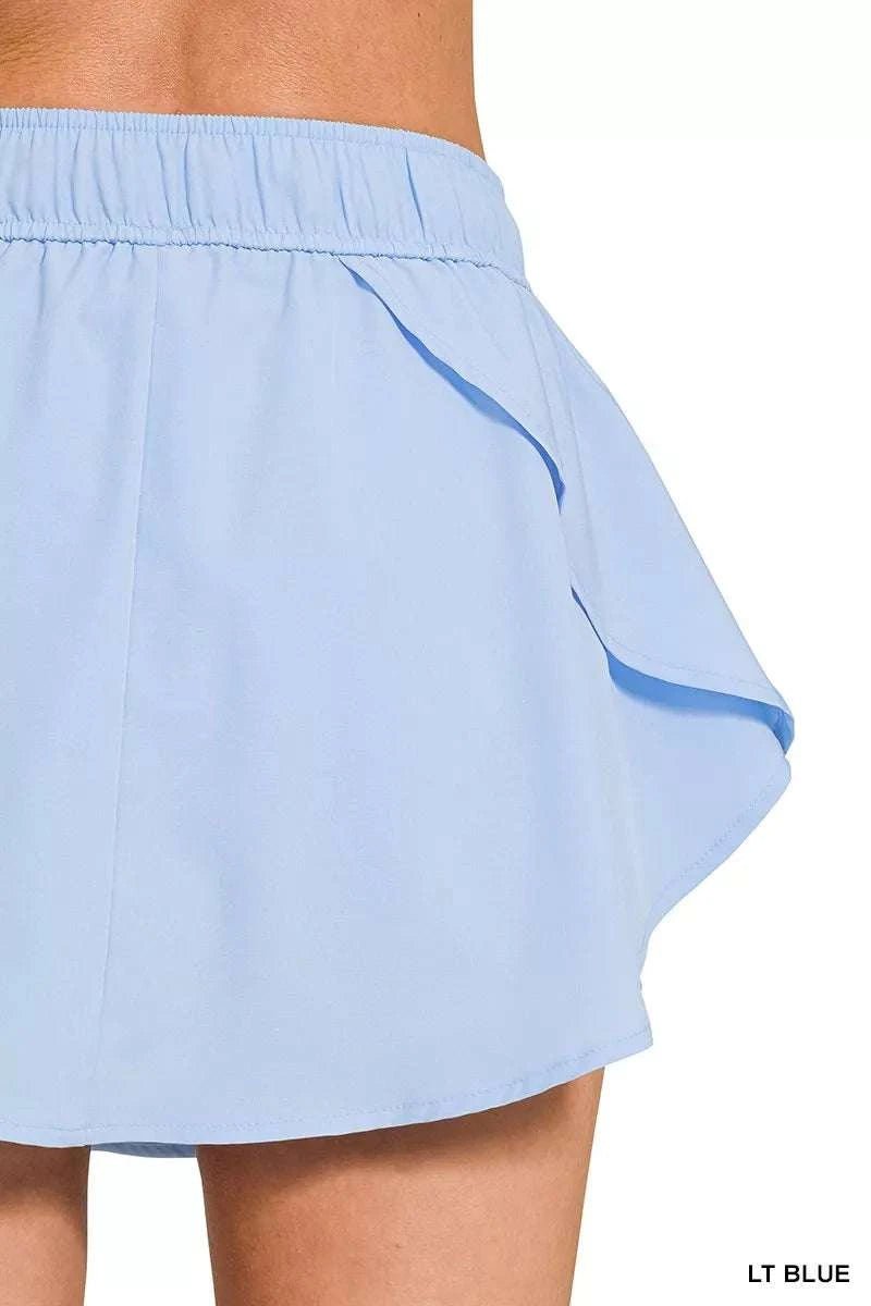 Soft Woven Active Skorts with Pockets - GlowUp Garments