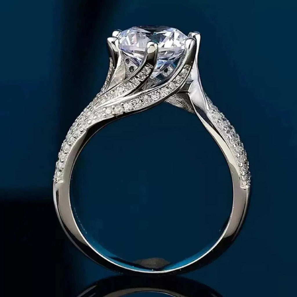 5 Carat Moissanite 925 Sterling Silver Ring - GlowUp Garments