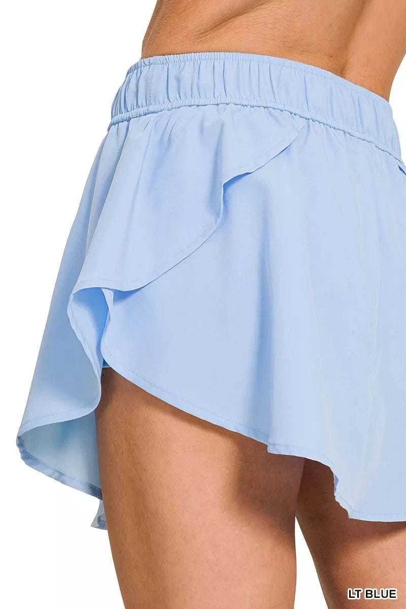 Soft Woven Active Skorts with Pockets - GlowUp Garments
