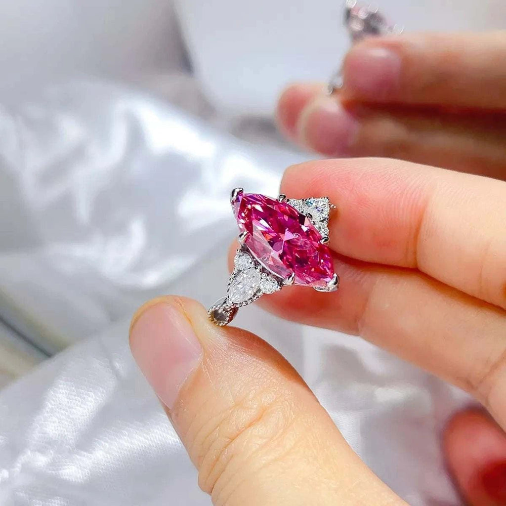 5 Carat Moissanite 925 Sterling Silver Ring - GlowUp Garments