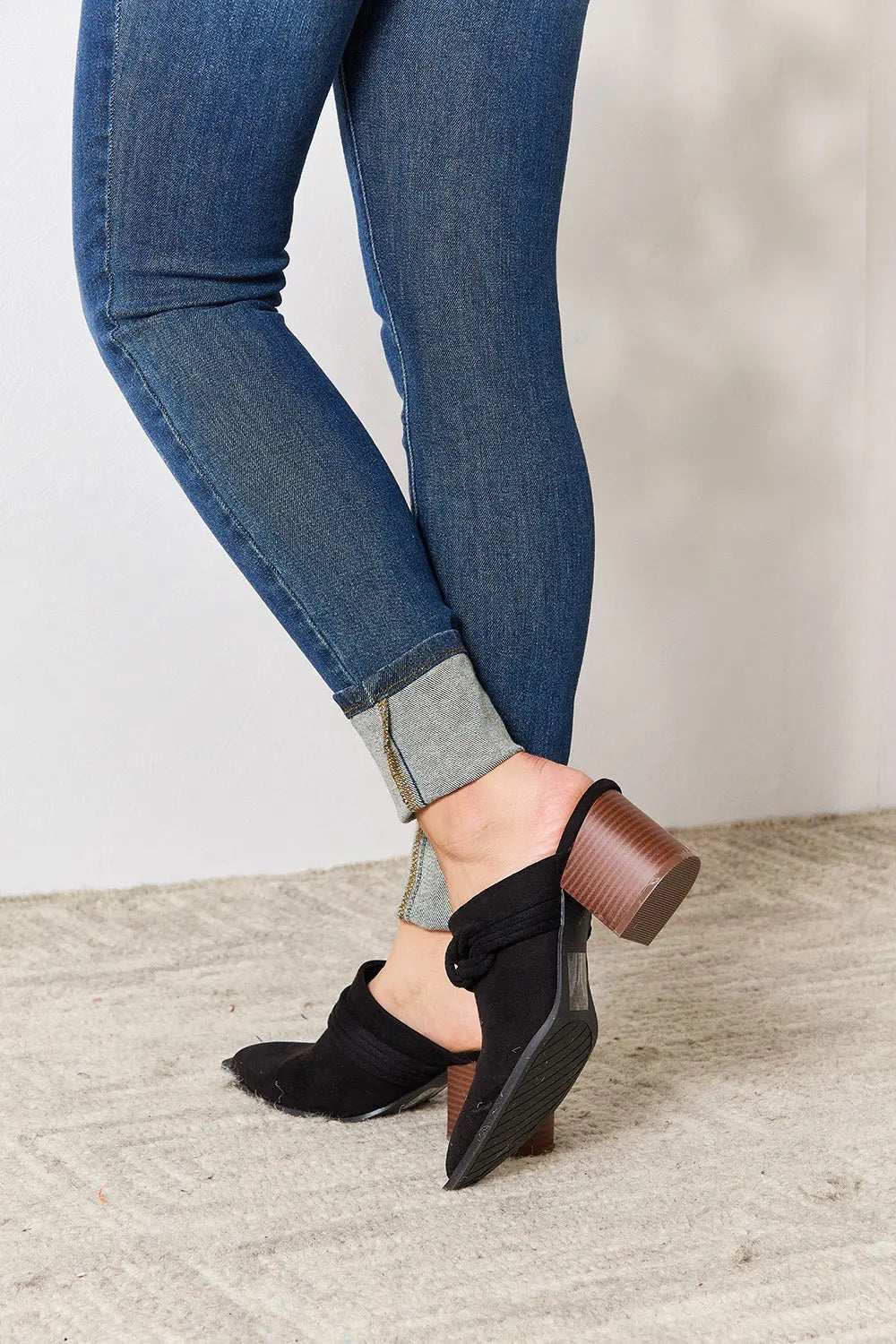 East Lion Corp Pointed-Toe Braided Trim Mules - GlowUp Garments