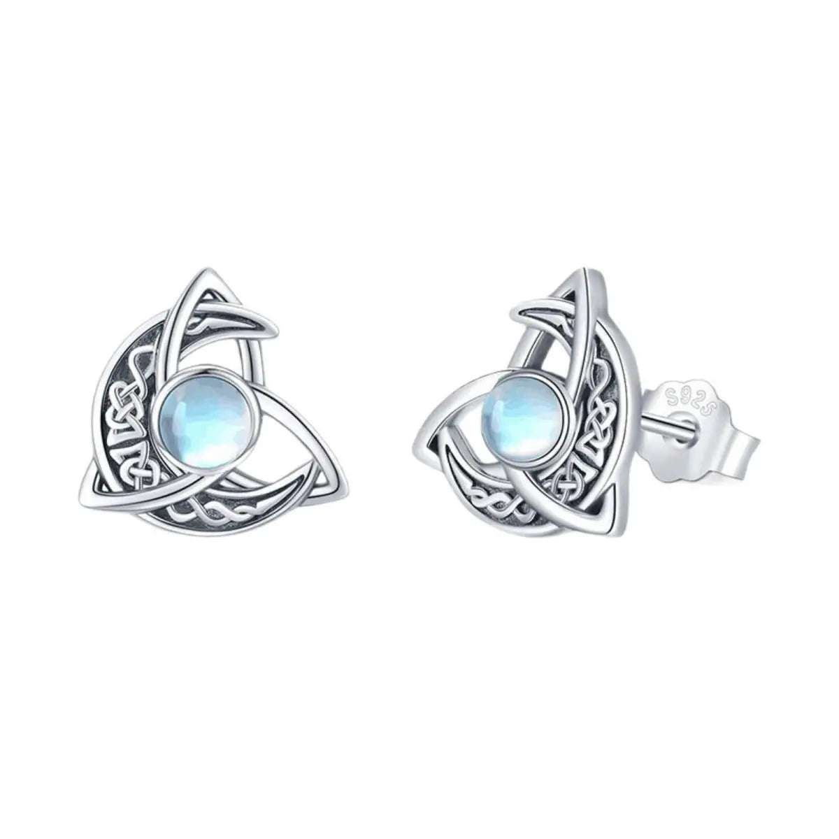 Moonstone Stud Earrings - GlowUp Garments