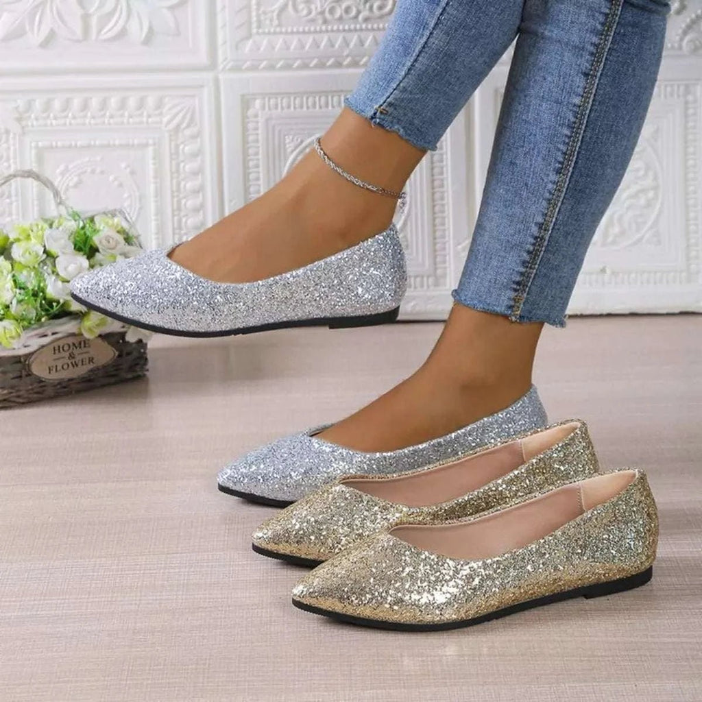 Point Toe Flats Slip-Ons - GlowUp Garments