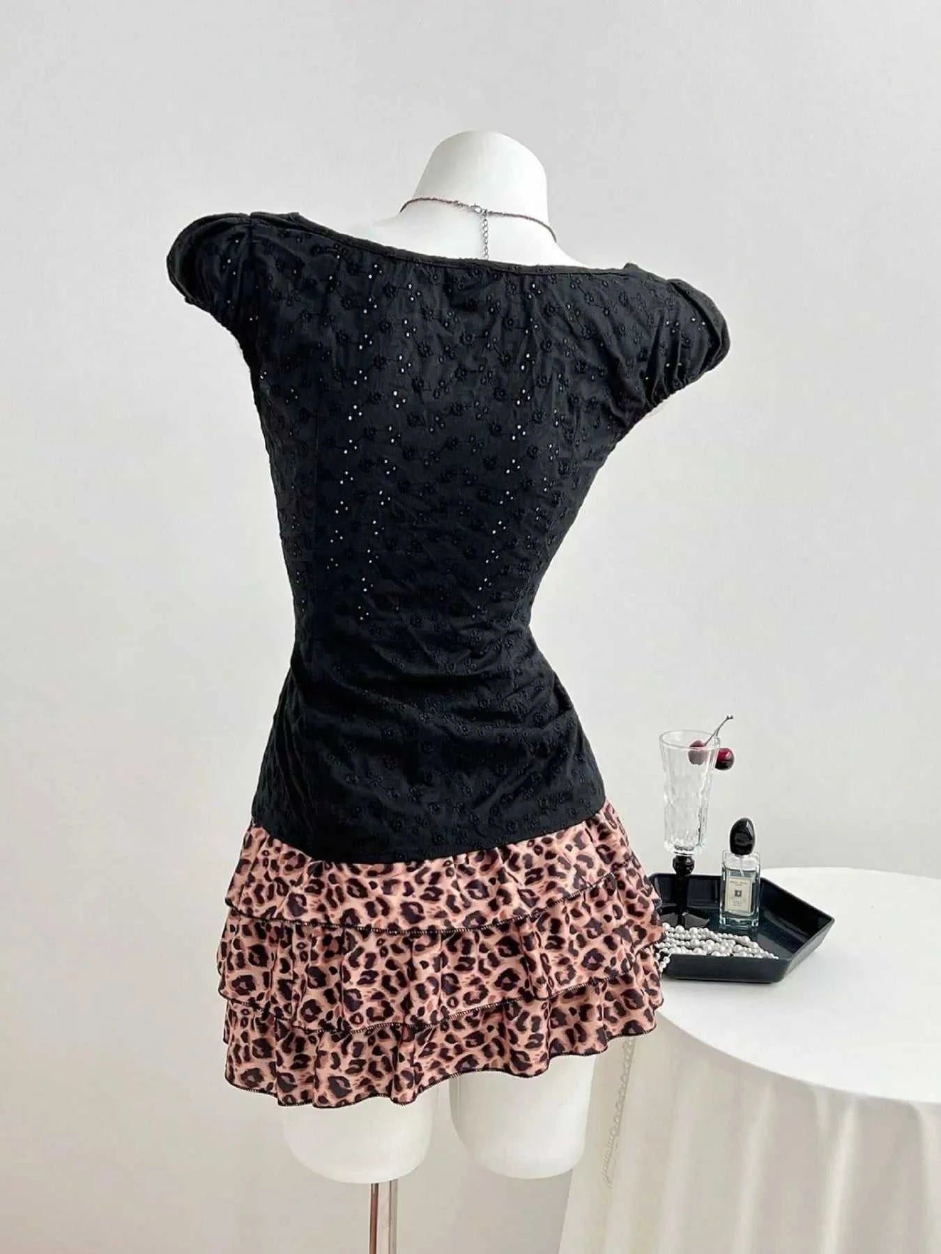 Lace V-Neck Cap Sleeve Blouse - GlowUp Garments
