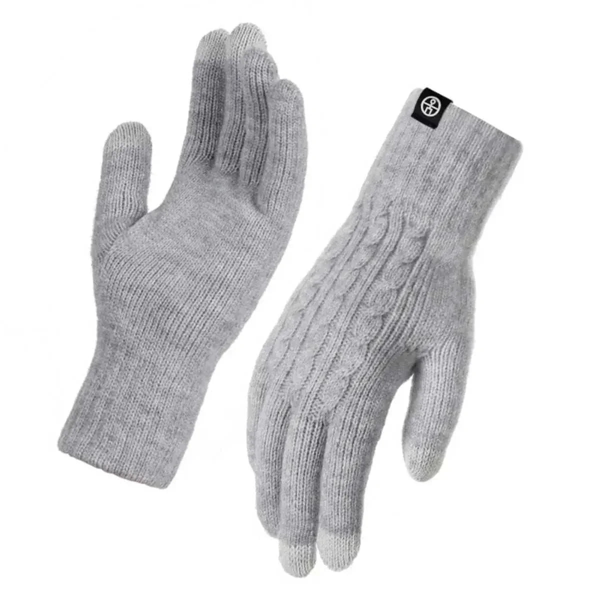 Cable Knit Touchscreen Gloves - GlowUp Garments