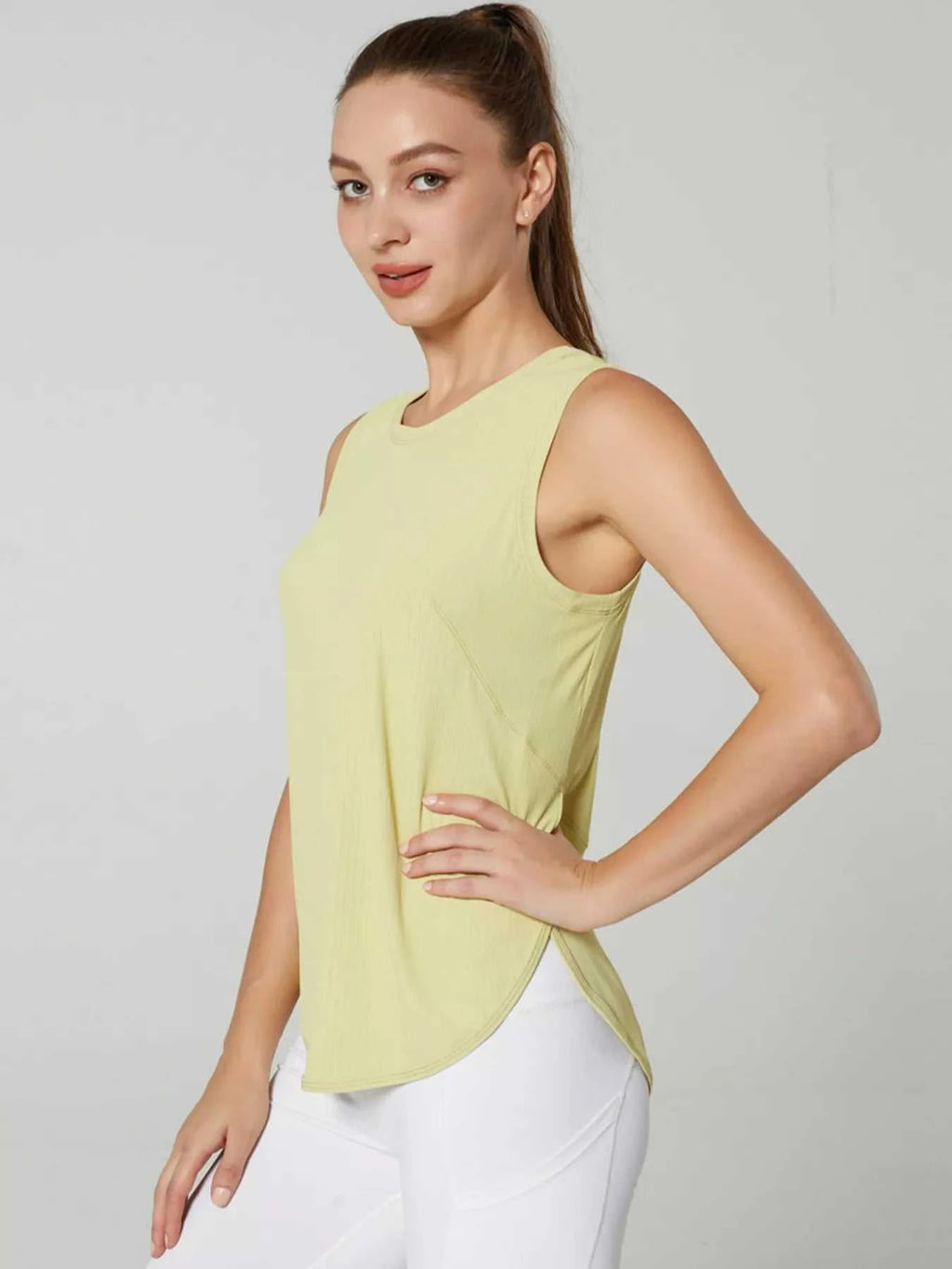 Lightweight Ribbed Active Tank - GlowUp Garments