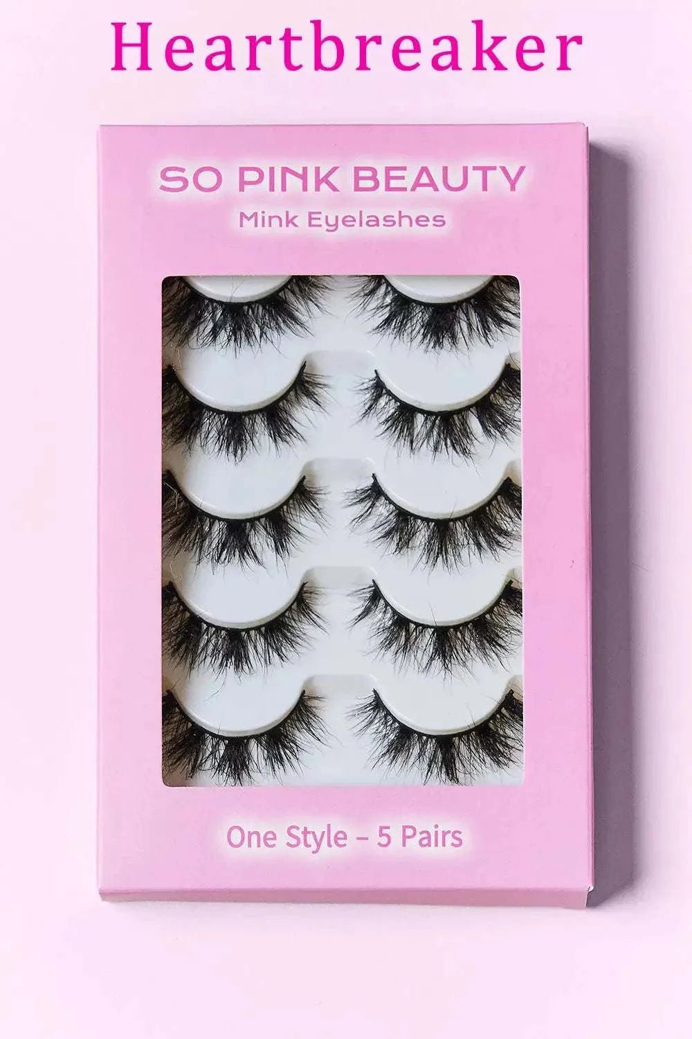 Mink Eyelashes 5 Pairs - GlowUp Garments