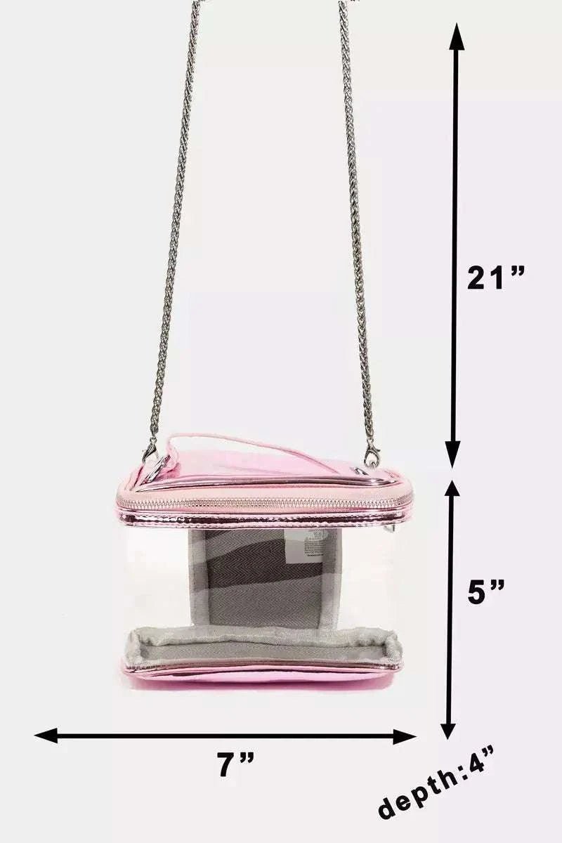See Through Rectangle Fashion Bag - GlowUp Garments