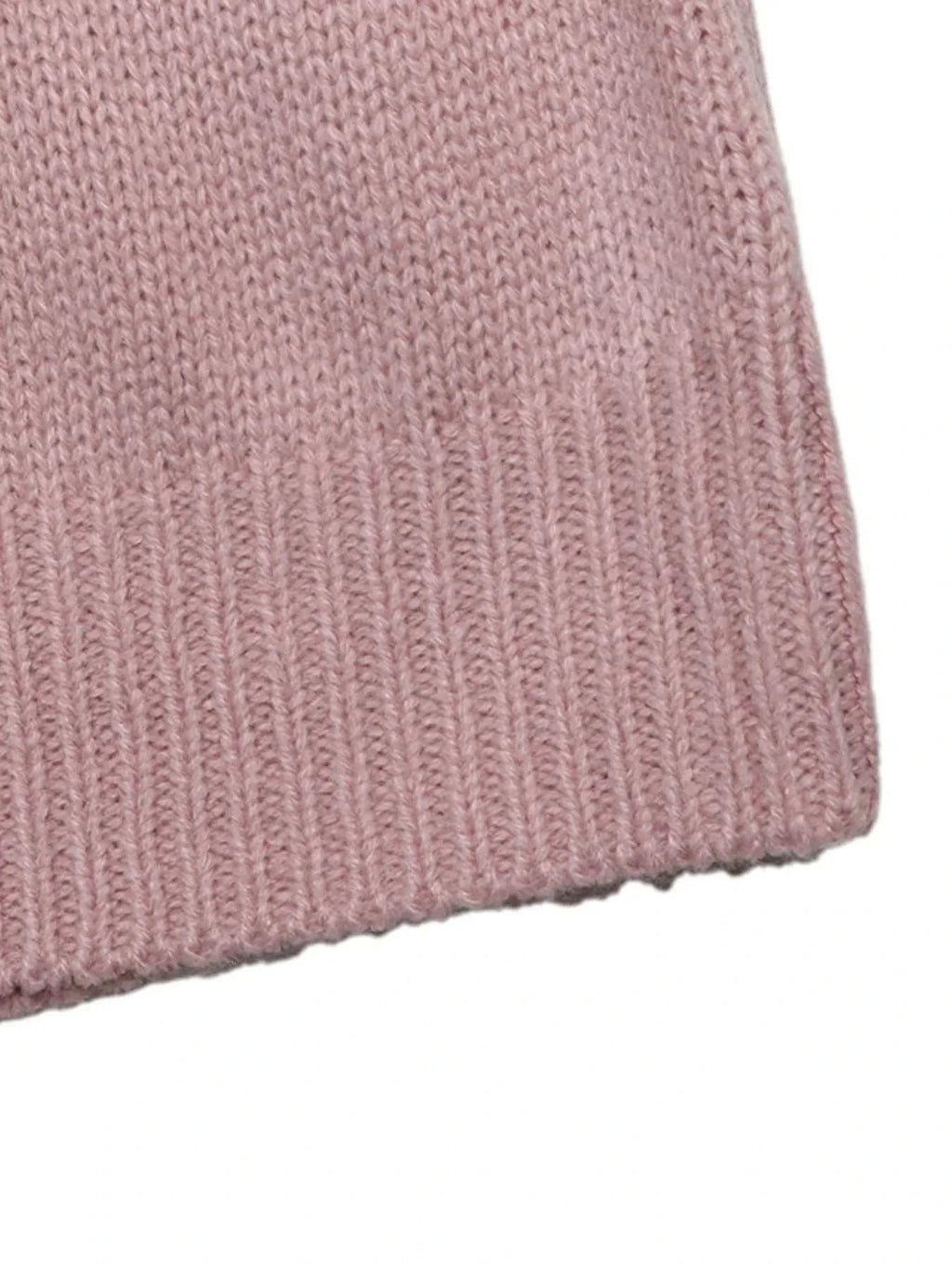 V-Neck Openwork Long Sleeve Sweater - GlowUp Garments