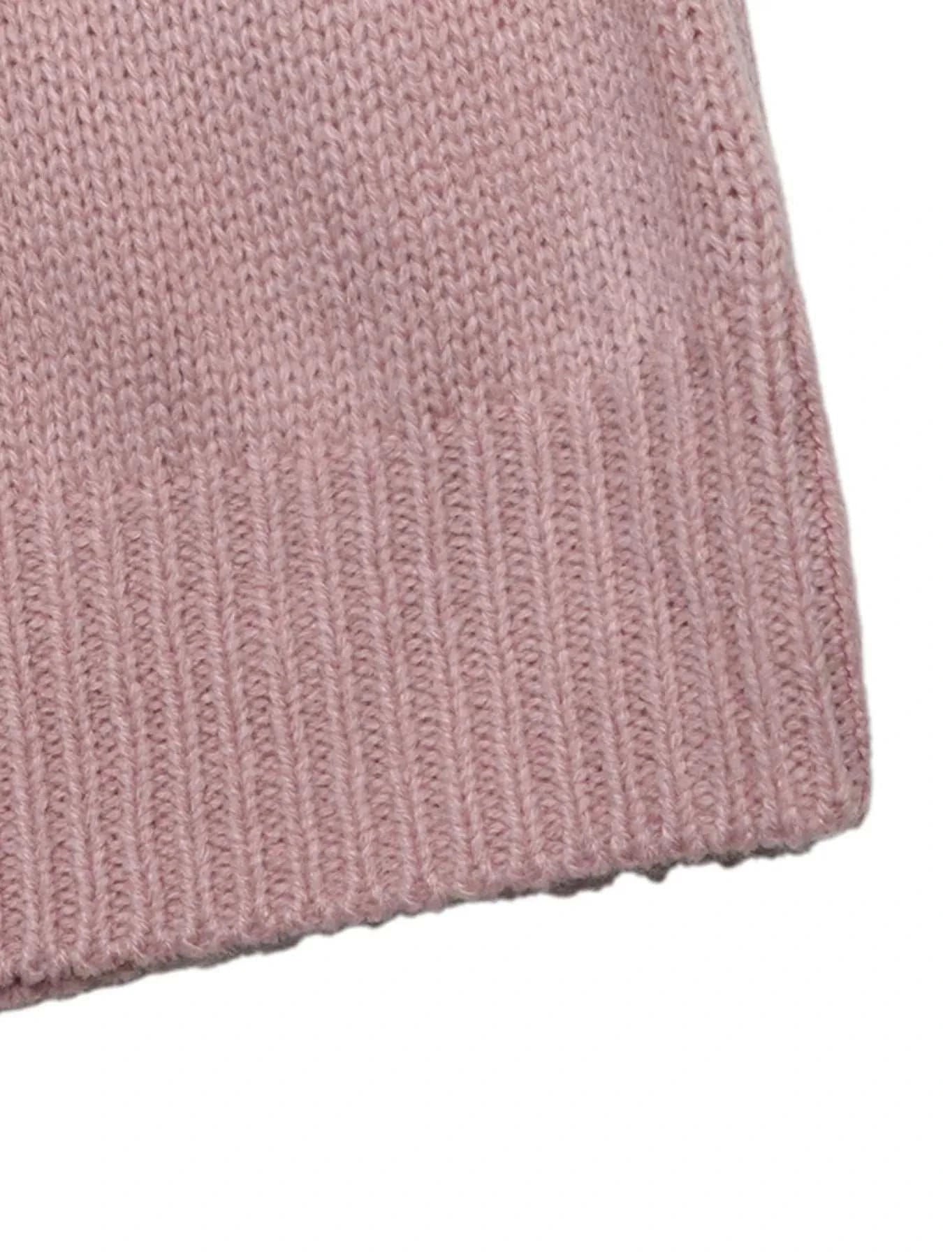 V-Neck Openwork Long Sleeve Sweater - GlowUp Garments