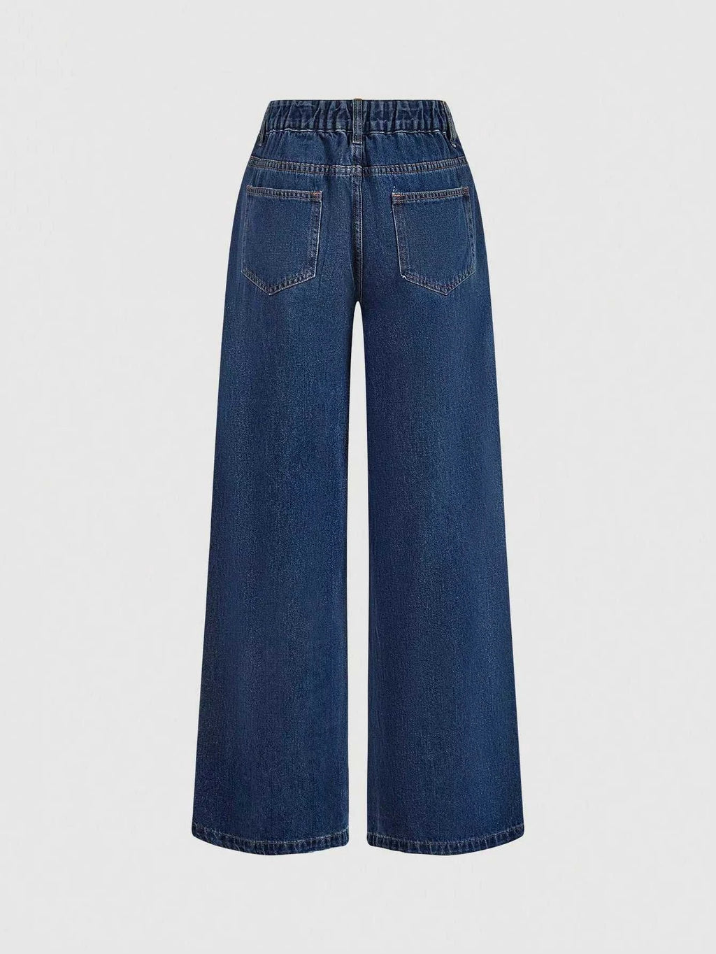 Halter Neck Denim Vest and Wide-Leg Jeans Set - GlowUp Garments