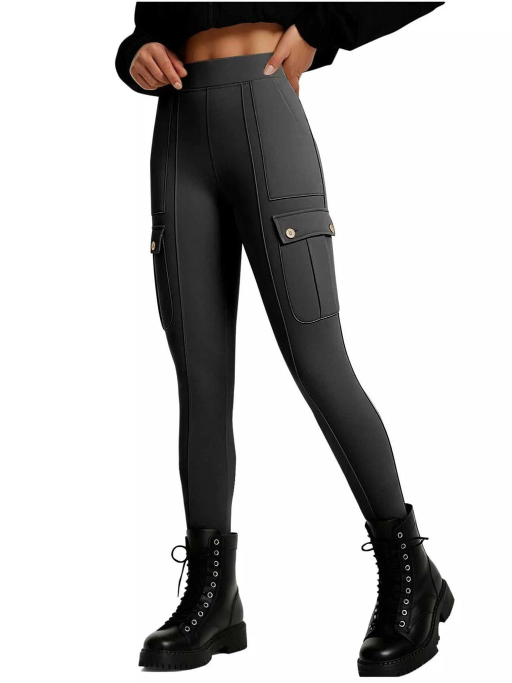 High Waist Active Pants - GlowUp Garments