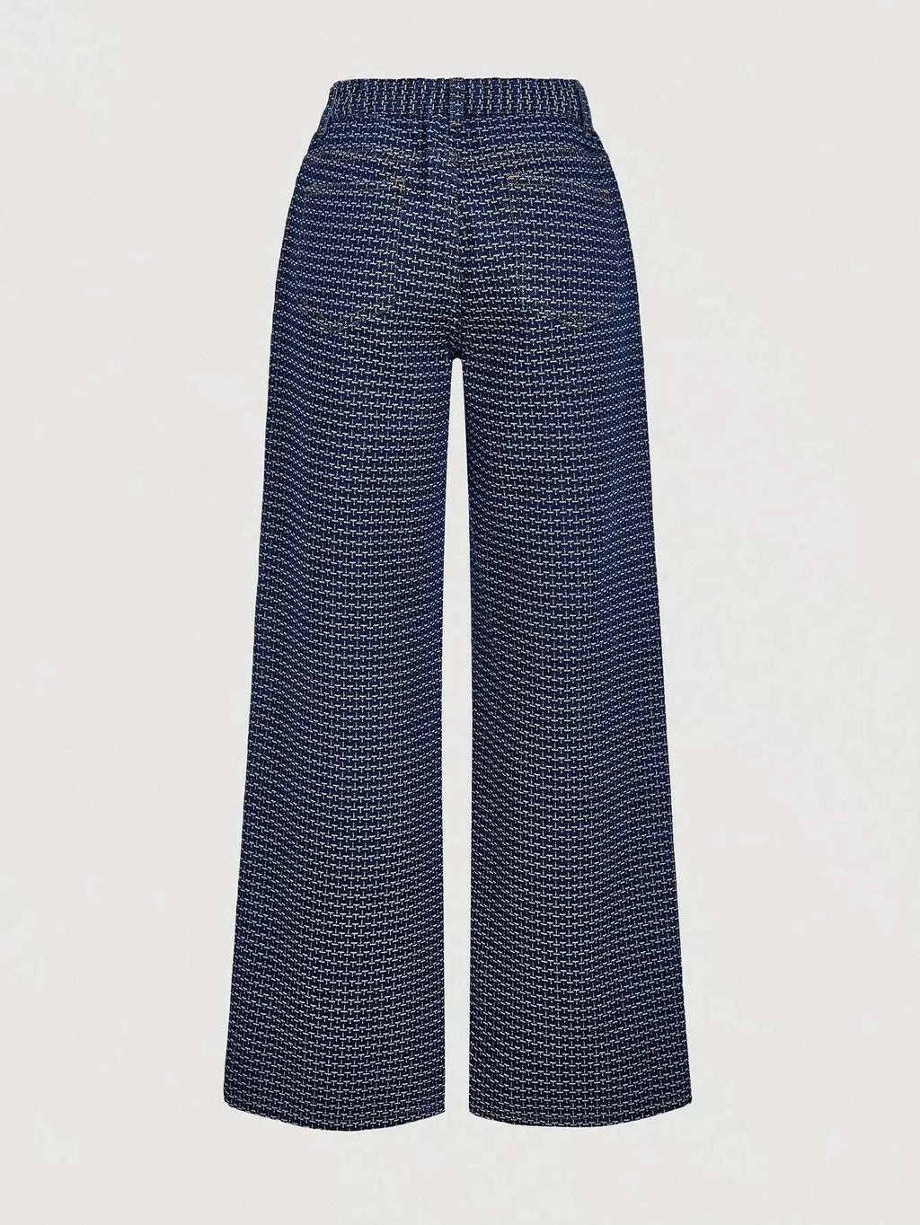 Halter Neck Denim Vest and Wide-Leg Jeans Set - GlowUp Garments