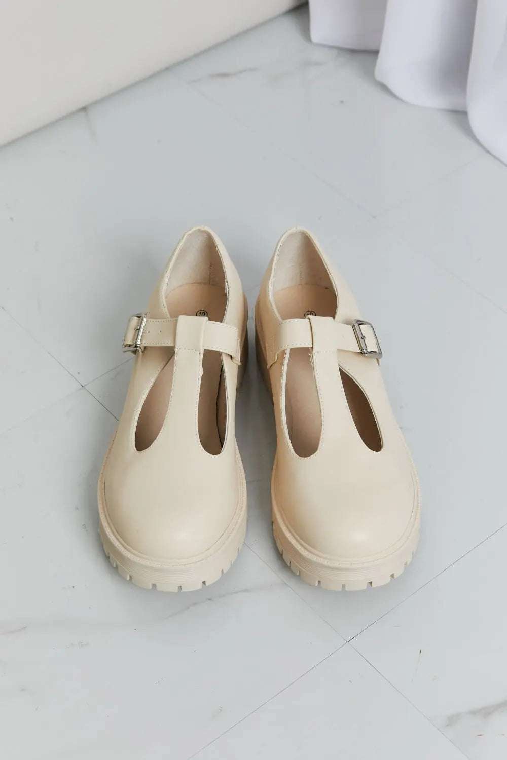Forever Link Faux Leather Platform Mary Janes - GlowUp Garments
