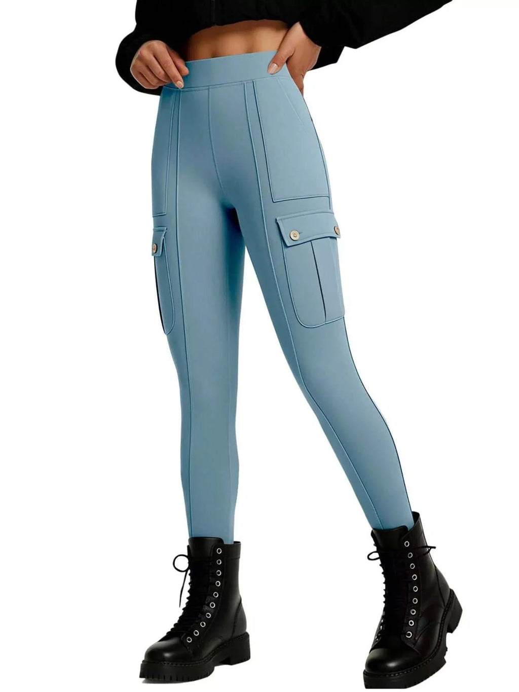 High Waist Active Pants - GlowUp Garments