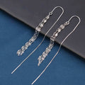 925 Sterling Silver Threader Earrings - GlowUp Garments